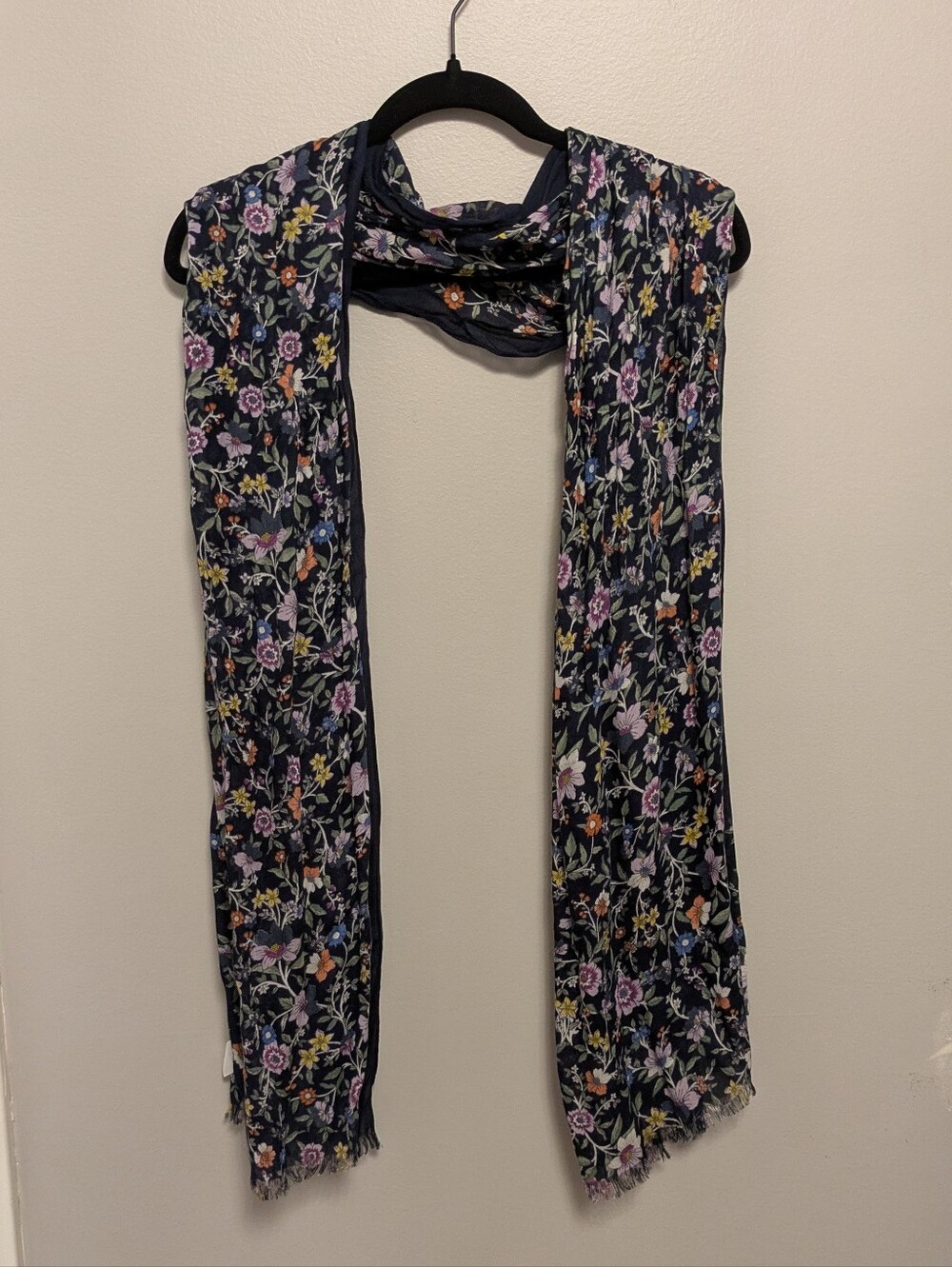 Loft Blue Floral Scarf